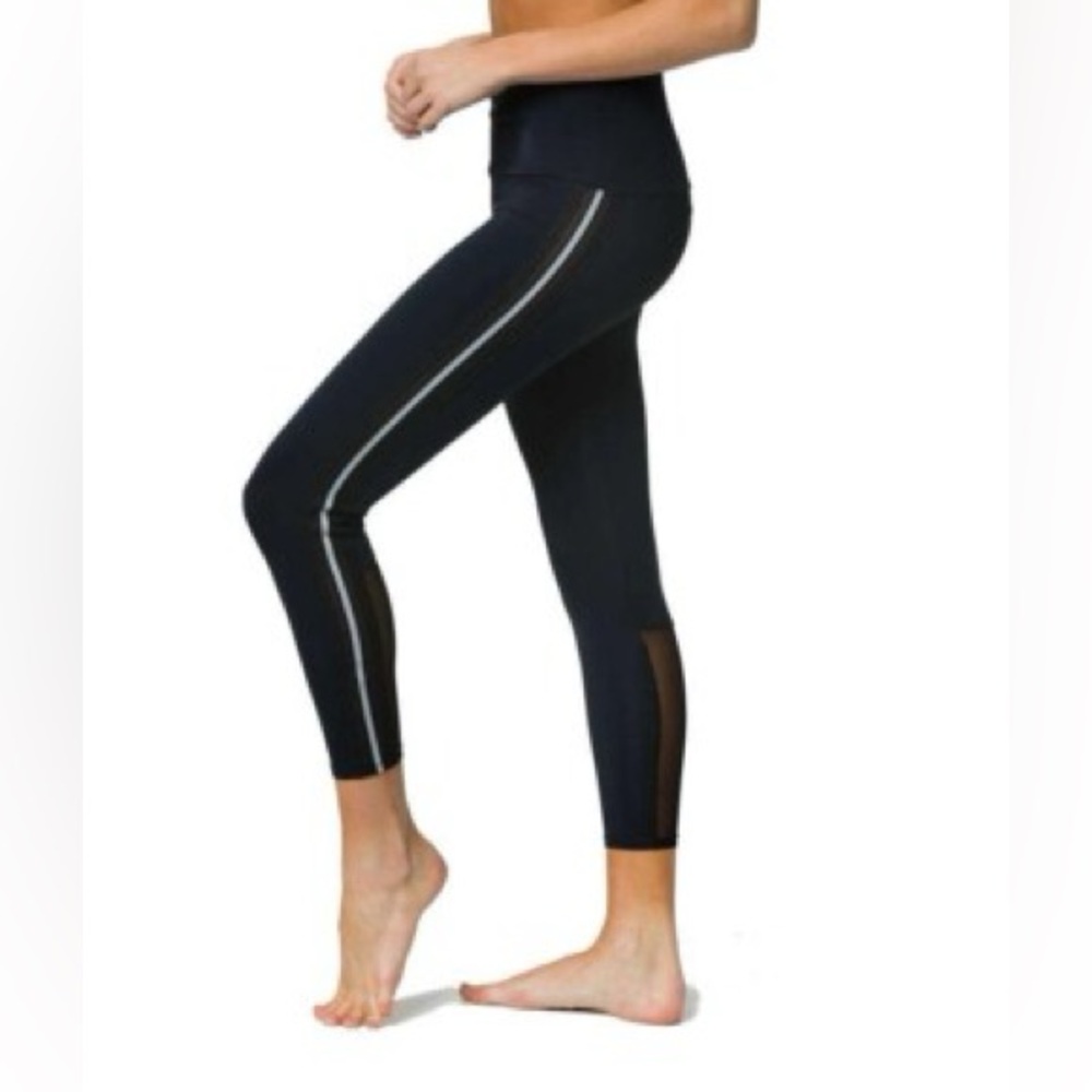 Black Leggings with pinstripe